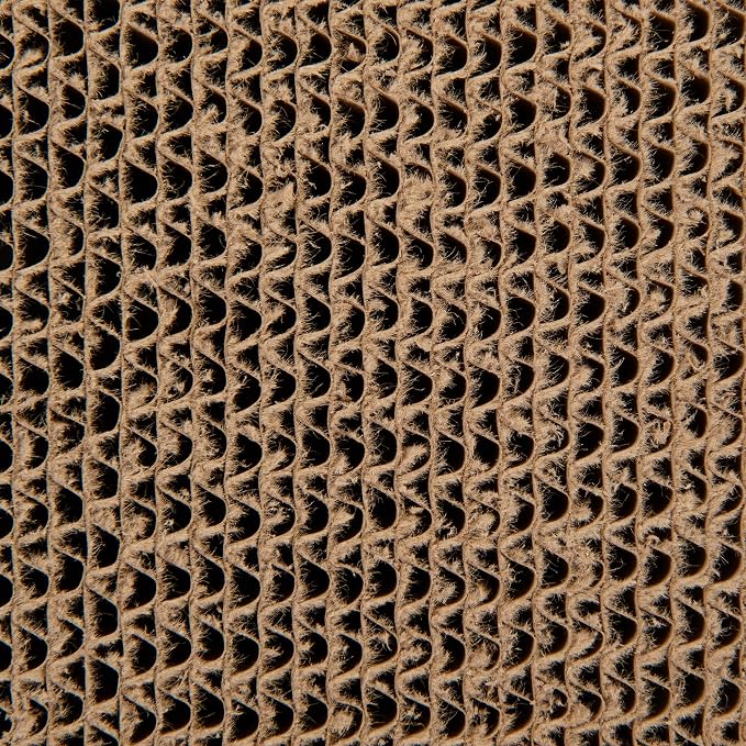 SmartyKat Super Scratcher Corrugated Cat Scratcher and Scratch Pad for Cats, Catnip Infused with Catnip, Scratchers for Indoor Cats and Kittens, Cardboard Scratching Post