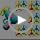 Flying Cat Toy for Indoor Kitten, Interactive Cat Fetch Toy with 1 Light Up Spinning Tops, and 5 Propellers, Flying dis Toy for Training Chasing