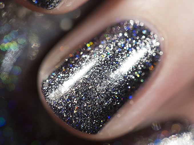 ILNP Private Reserve - Black Holographic Metallic Nail Polish