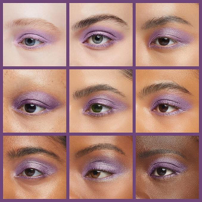 Mardi Gras Shimmering Purple Pink Violet Pressed Powder Single Vegan Eyeshadow; Talc, Paraben & Cruelty Free