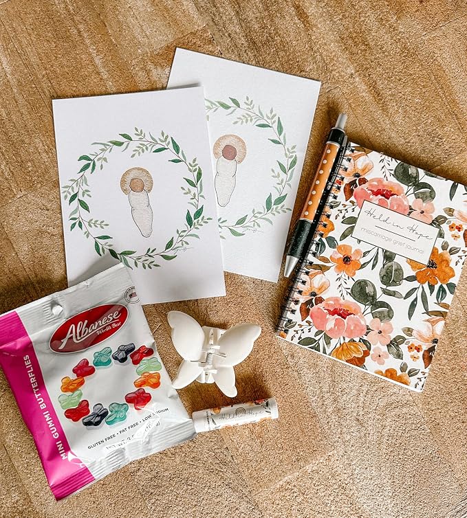 Miscarriage Kit-Kit with Supplies, Educational Materials, and Care Items for Women Experiencing First Trimester Pregnancy Loss (Dark Skin Tone)