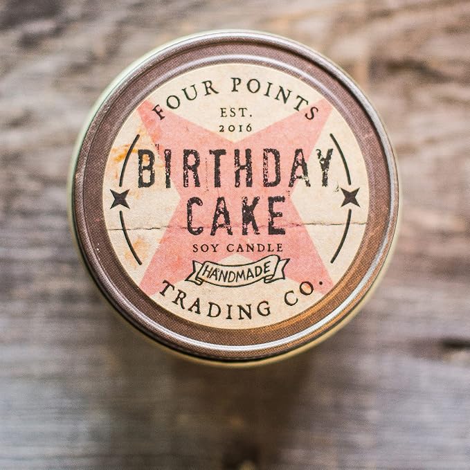 Birthday Cake 8 Oz Scented Soy Aromatherapy Candle w/Jar | Aromatherapy