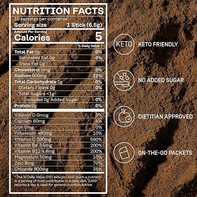 FACTOR FORM Hydration Boost Electrolyte Powder | 1800mg Electrolytes | Vitamin C, D, B6 & B12 for Energy & Immunity | No Added Sugar | 5 Calories | 15 Packets (15 Packets, Orange Yuzu)