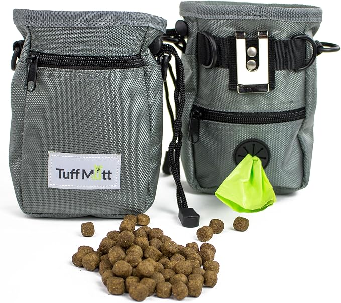 Dog Treat Pouch for Training with Poop Bag Dispenser