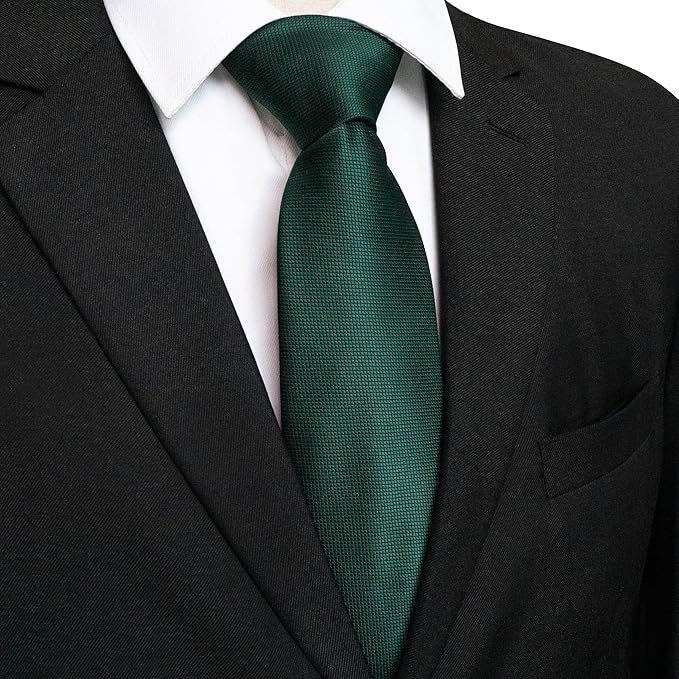 JEMYGINS Solid Color Tie Mens Necktie for Business and Wedding