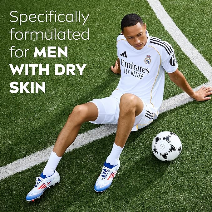 NIVEA MEN Real Madrid Limited Edition Design Maximum Hydration 48-Hour Moisture Body Lotion for Dry Skin, Aloe Vera Lotion for Men, 3-in-1 Body, Face and Hands, 16.9 Fl Oz Bottle