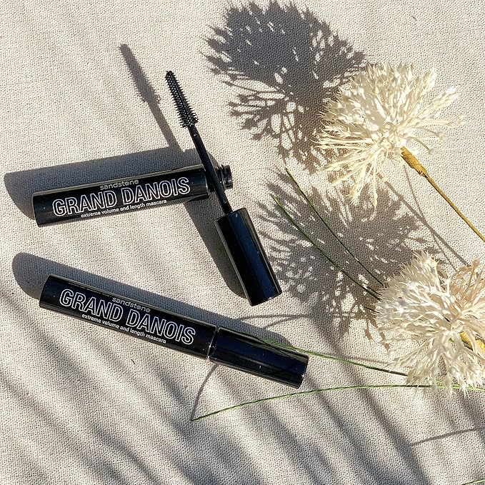 Sandstone Scandinavia Hypoallergenic Mascara Sensitive Eyes - Smudge-Proof, Sweatproof, Lengthening - Maximum Volume and Length - Vegan and Non Toxic