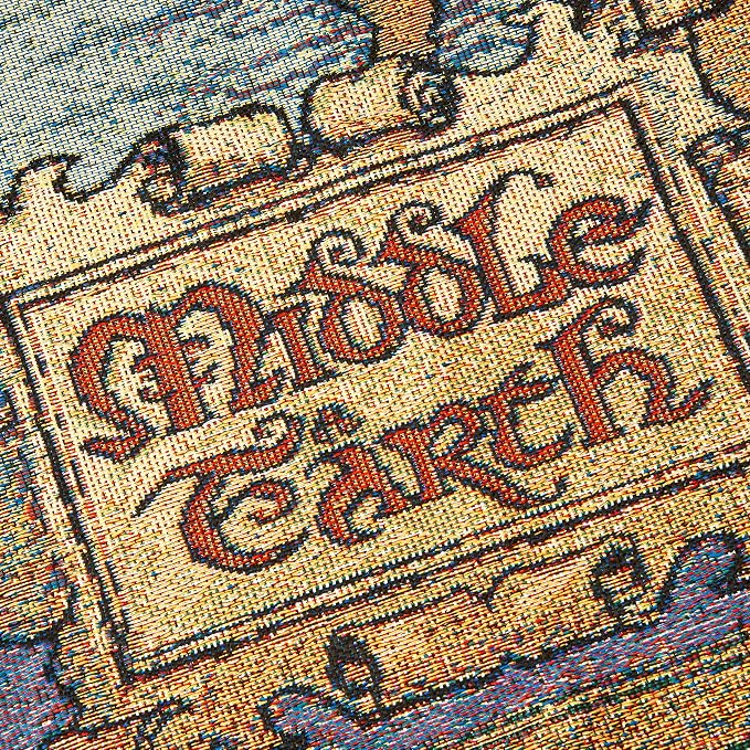 Northwest Lord of the Rings The Hobbit Middle Earth Woven Tapestry Throw Blanket, Soft and Durable Fandom Gift, 48 x 60 Inch